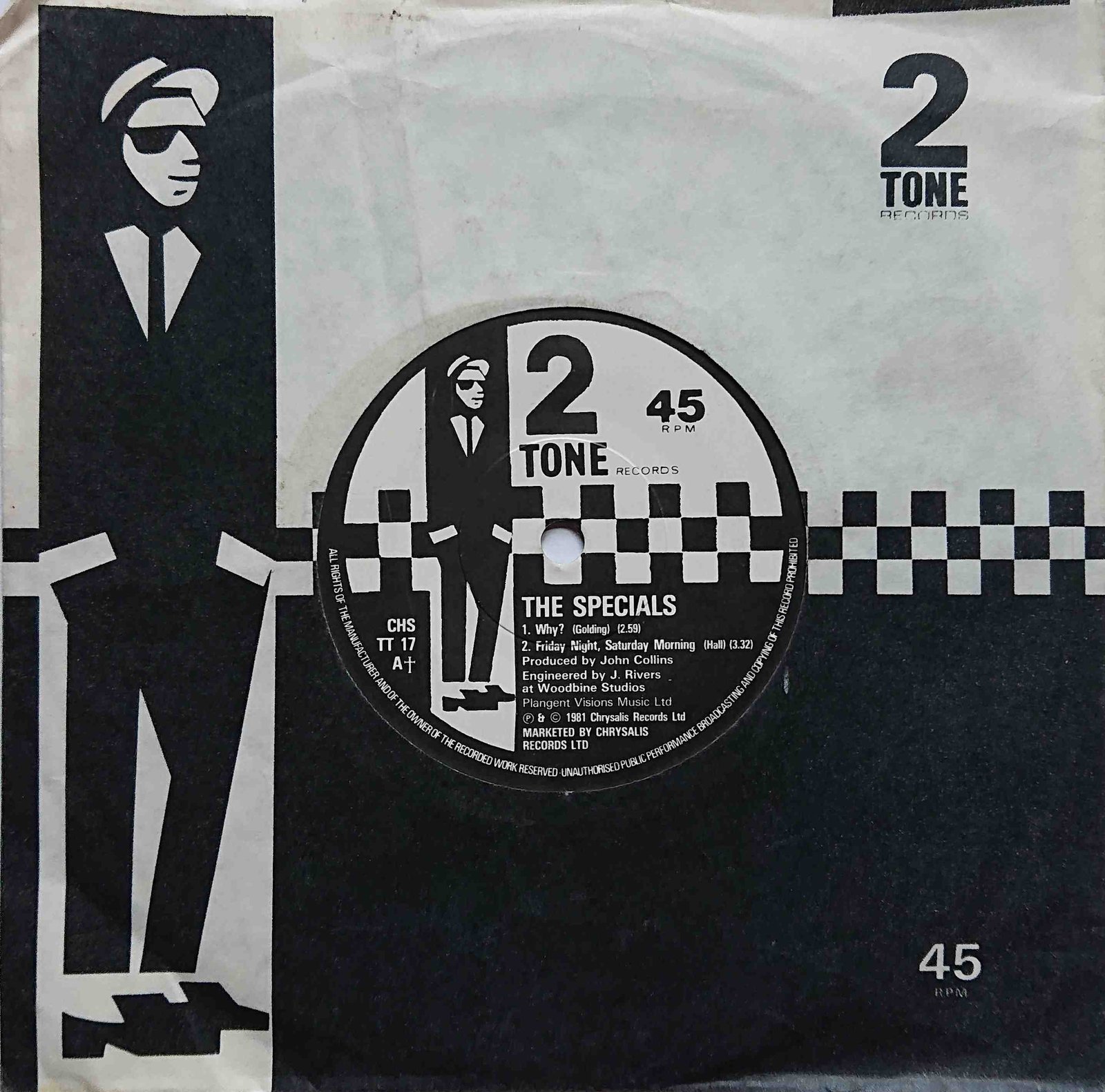 CHS TT 17 Ghost town The Specials  Back cover of CHS TT 17